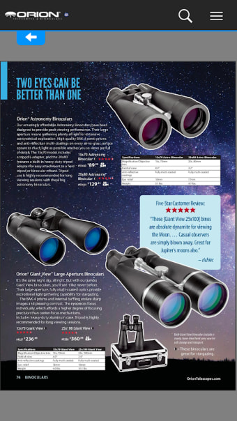 Orion Telescopes & Binoculars