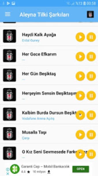 Beşiktaş Marşları İnternetsiz - 2019