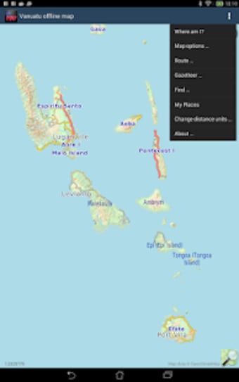 Vanuatu offline map