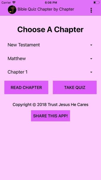 Bible Quiz Chapter By Chapter