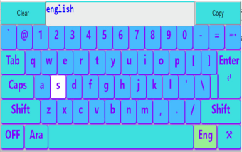 Arabic and English Keyboard