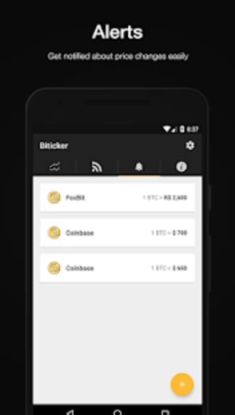 Biticker Pro - Bitcoin Price Ripple Ethereum