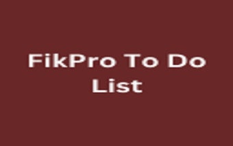 FikPro To Do List