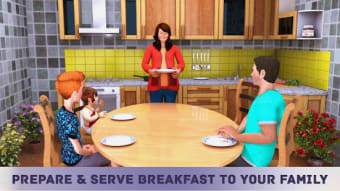 Virtual Pregnant Mom Baby Care Family Game