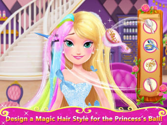 Long Hair Princess 2 Royal Prom Salon Dance Games