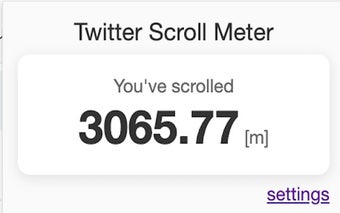 Twitter Scroll Meter