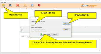 Inspire NSF To PST Converter Software