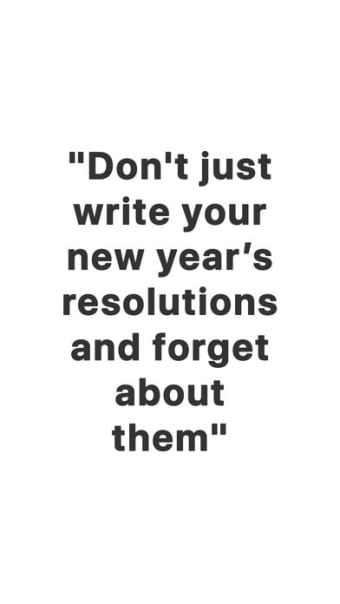 2021 - New Years Resolutions