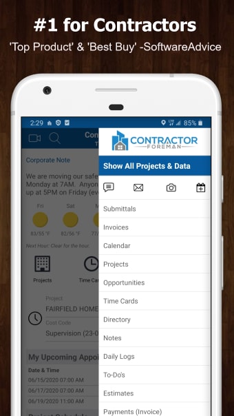 Contractor Foreman CMS  CRM