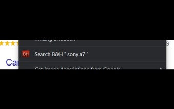 Right Click B&H Search