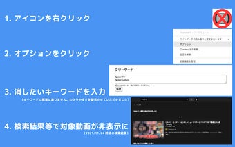 Youtubeキーワードミュート