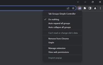 Tab Groups Simple Controller