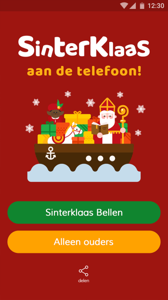 Sinterklaas aan de telefoon -G