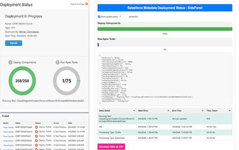 Salesforce Metadata Deployment Status - SP