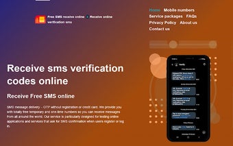 Receive SMS online verification codes