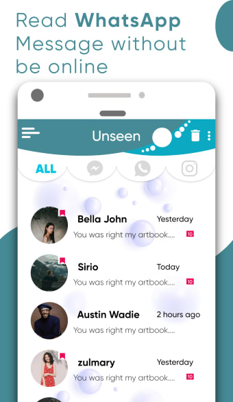 No Last Seen  View Deleted Messages - Unseen App