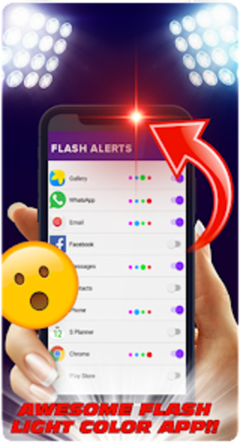 color Flash notification alert