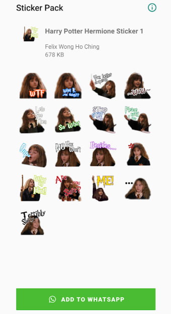 WAStickers for HarryPotter