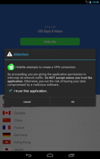 HideMe VPN for Android