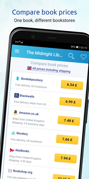 Bookstores.app: compare prices
