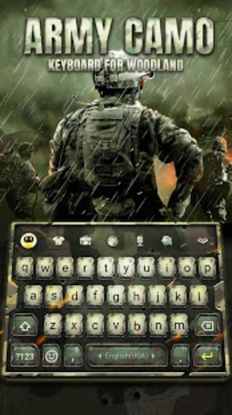 Army Camo Keyboard Theme for Woodland  Emoji