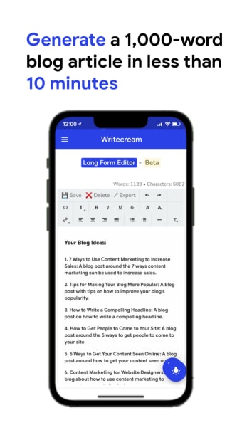 Writecream - AI Content Writer