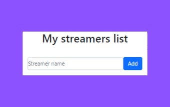 Streamers Live Notification