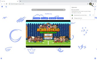 Bobblehead Soccer Game New Tab