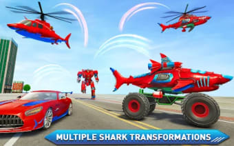 Monster Truck Robot Shark Game