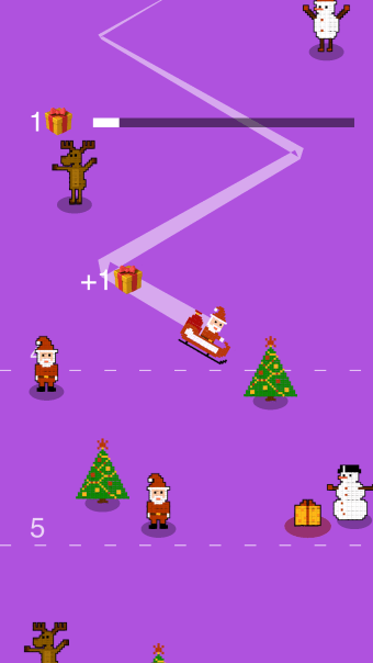 Santa Claus is Skiing to Town