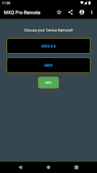 Remote for MXQ 4k box
