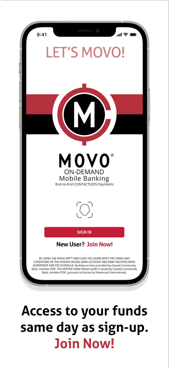 MOVO ON-DEMAND MOBILE BANKING