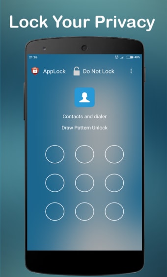 Lock apps - Pattern lock  Pas