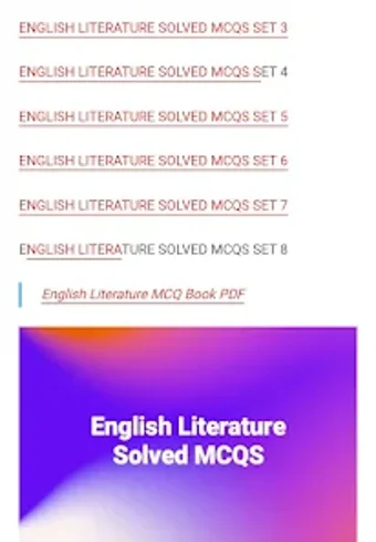 English Literature Solved MCQS