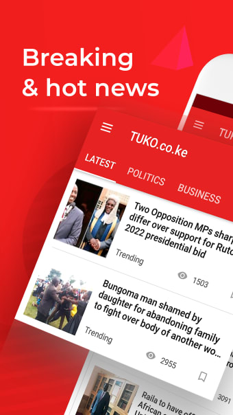 Kenya News: Tuko Hot News App