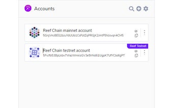 Reef Chain Wallet Extension