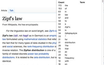 Page Term Frequency