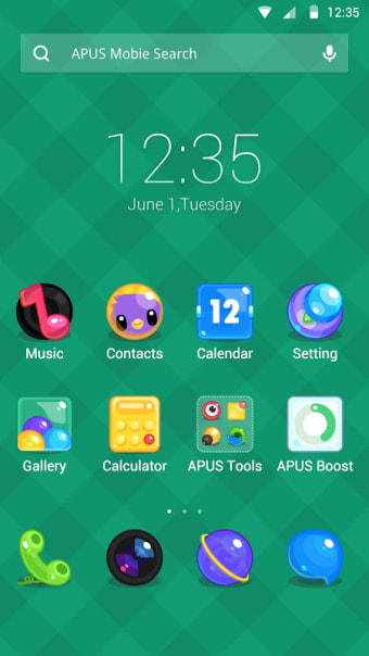 Candy Stars theme for APUS