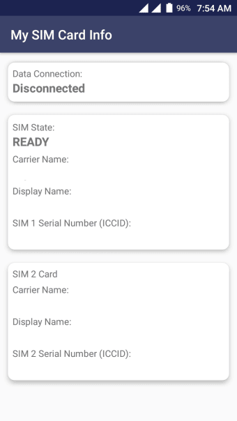 My SIM Card Info