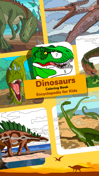 Dinosaur Coloring Book  Encyclopedia for Kids