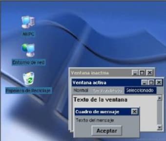 Windows XP Blue Desktop Theme