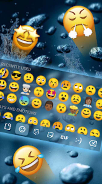 Emoji Keyboard - Glass Water