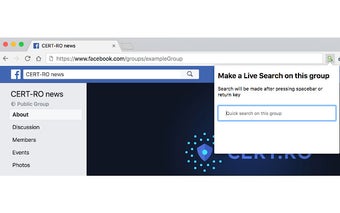 Live Search for Facebook Groups