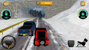 Offroad Jeep - Extreme Mountain Snow Driving