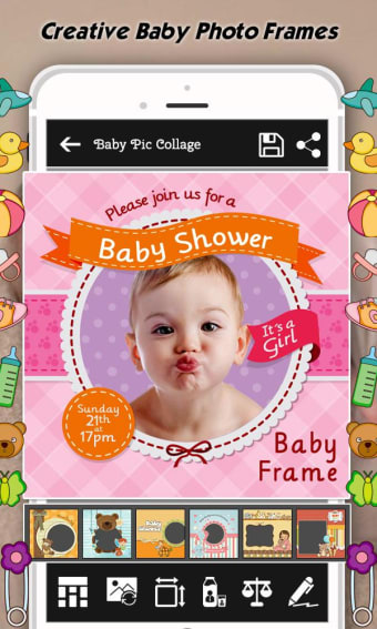 Baby Photo Frames : Name Card