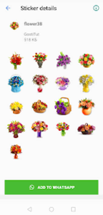 WASticker Flower Stickers