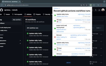 View Github Actions