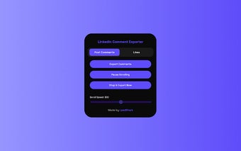 LeadShark - LinkedIn Comments & Reactions Exporter