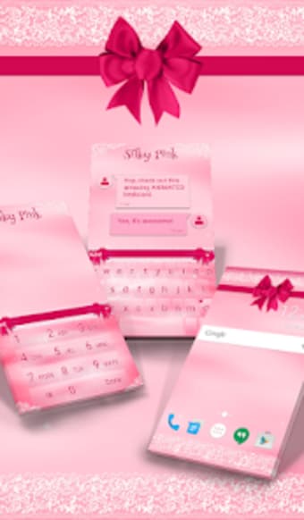 Silky Pink Animated Keyboard