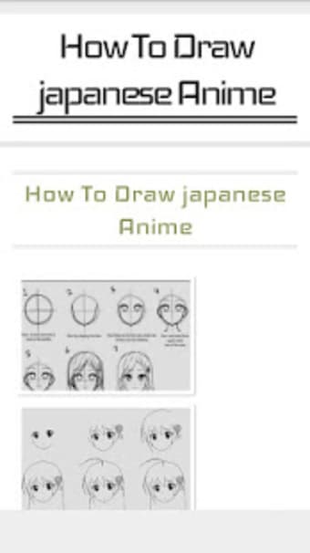 Anime Draw Offline Tutorials
